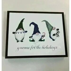 Christmas "Gnome for the Holidays" Hanging Wall Art Kirkland's Holiday Decor